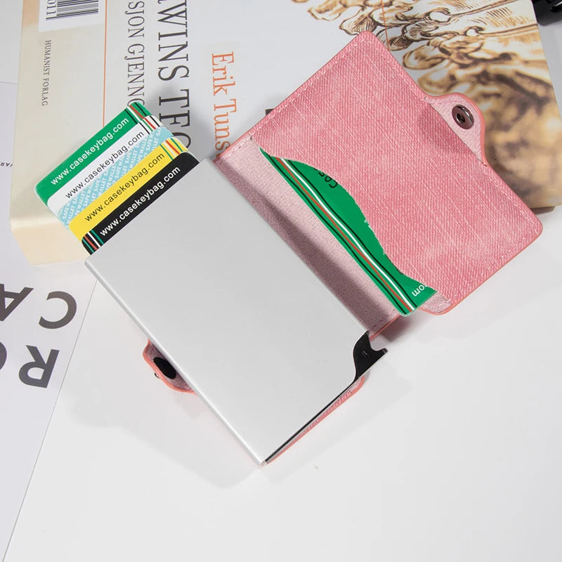 Casekey Denim Leather Pop-Up Wallet