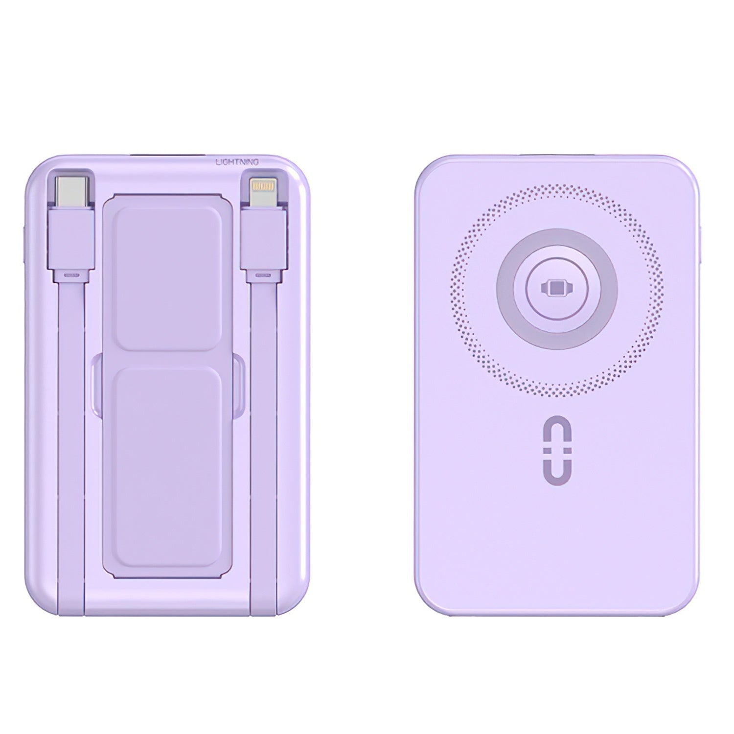 1Pc 3 In 1 10000mAh MagSafe Fast Charging Power Bank