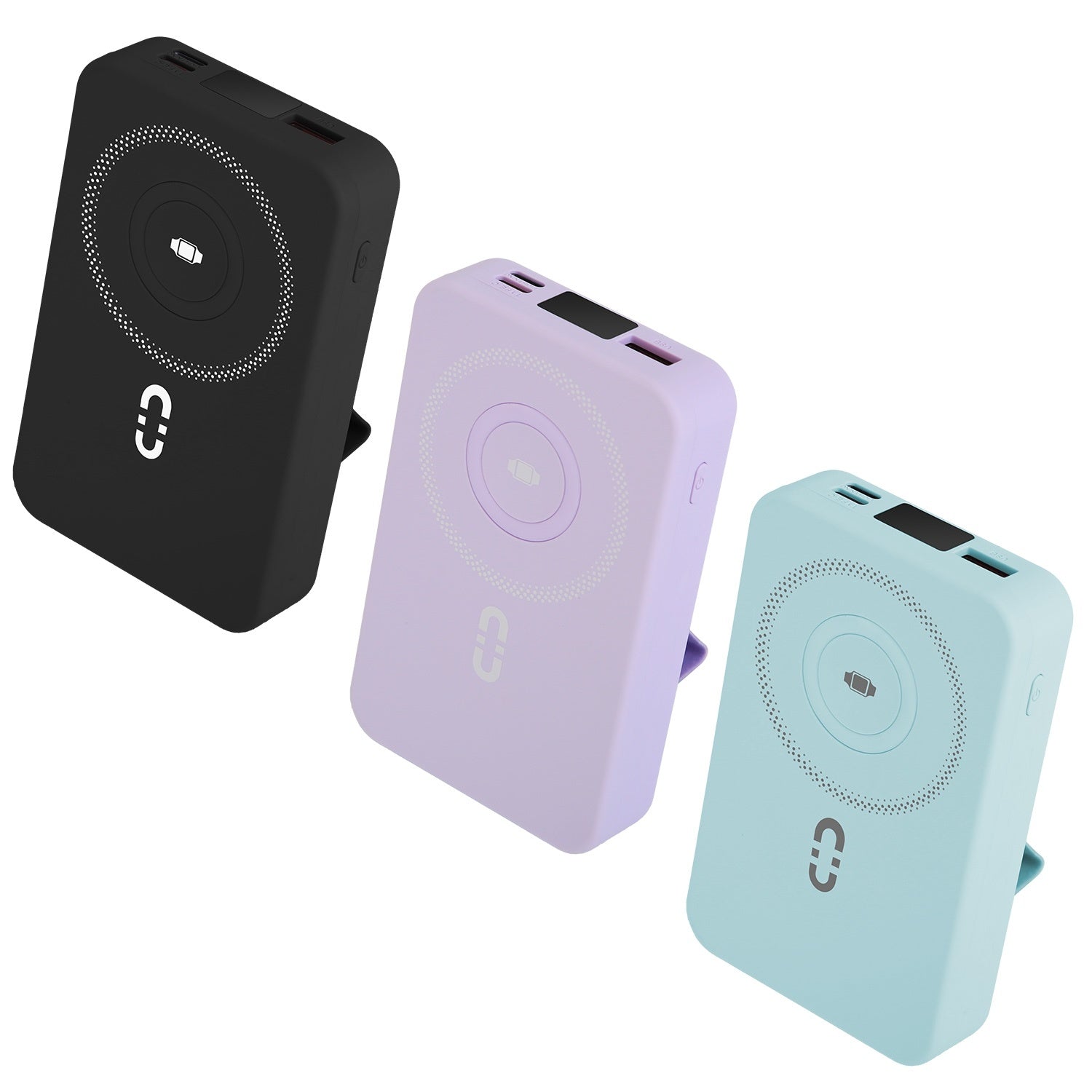 1Pc 3 In 1 10000mAh MagSafe Fast Charging Power Bank