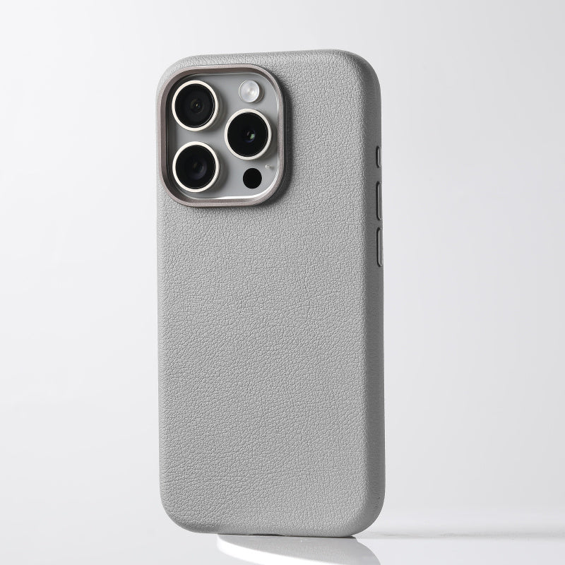 Leather Protective Cover Magsafe Magnetic Por Metal Lens Ip All-inclusive