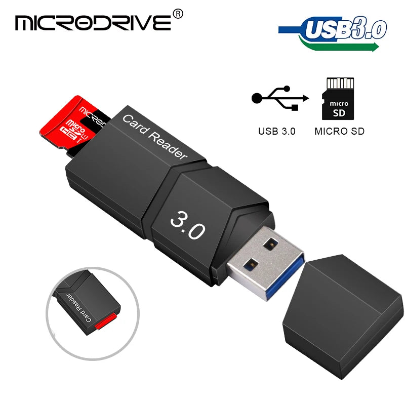 High-Speed USB 3.0 Micro SD Card Reader