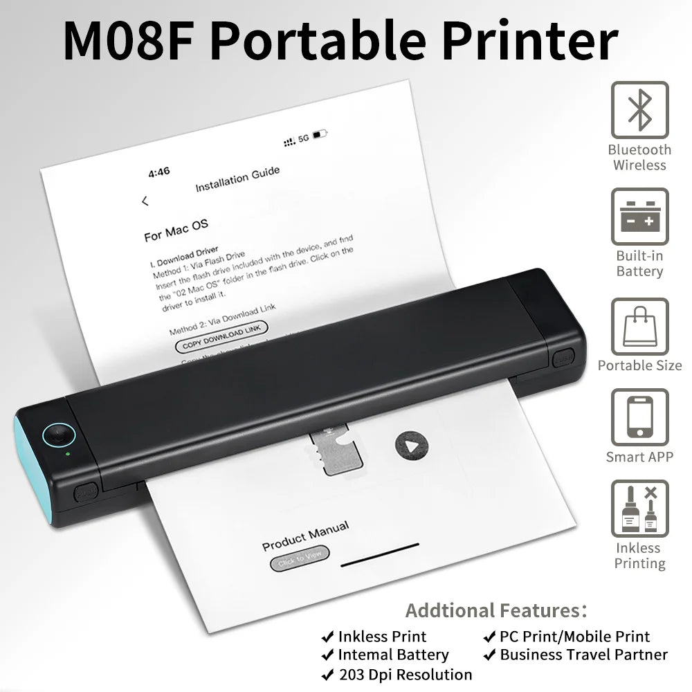 Phomemo M08F A4 Portable Thermal Printer