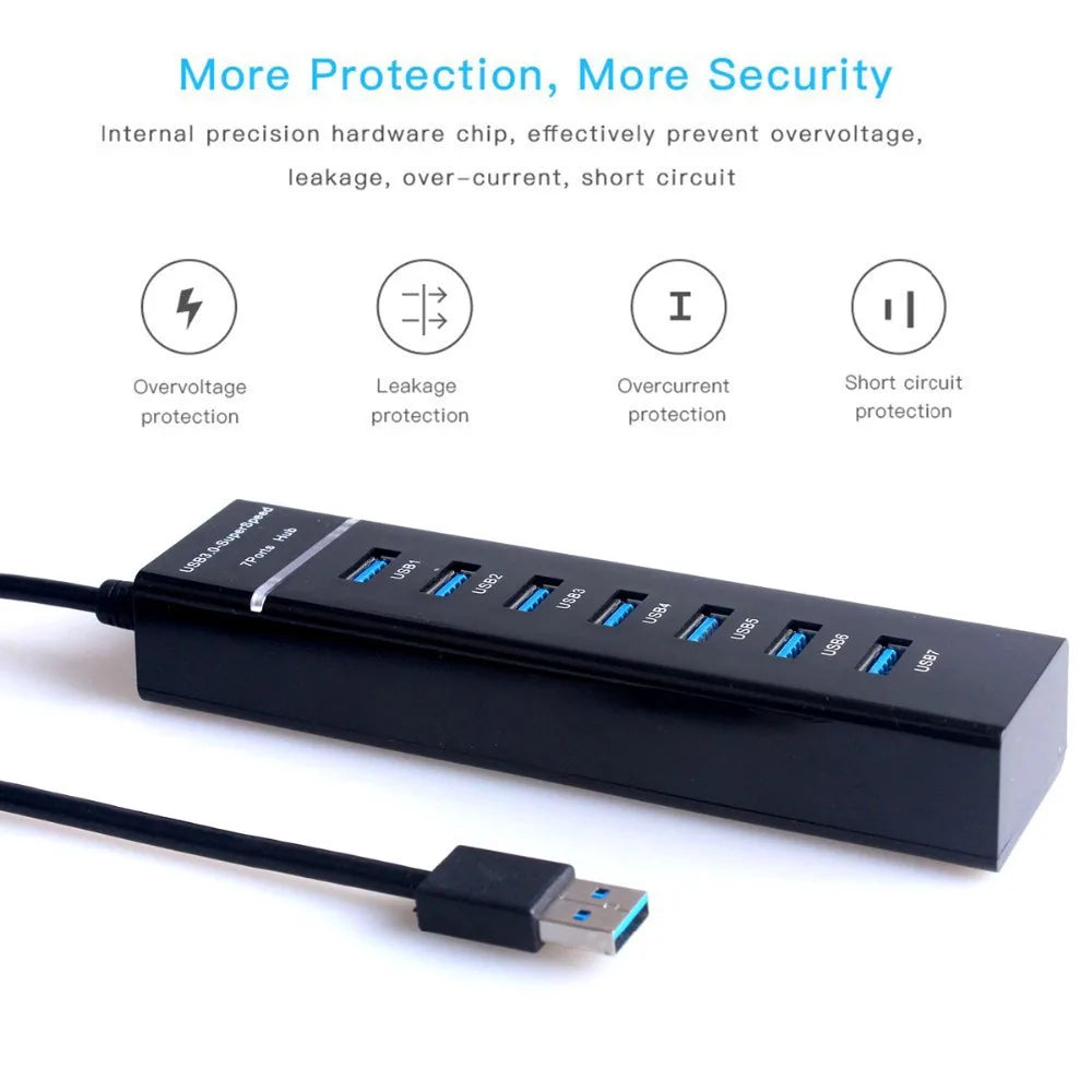 USB 3.0 High Speed Multiport Hub - 4/7 Ports