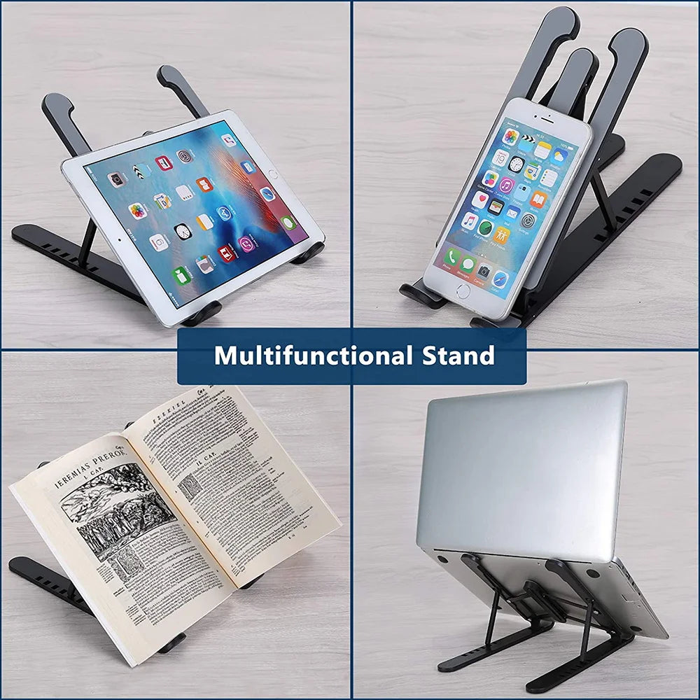 Foldable Laptop Stand - Adjustable Cooling Riser