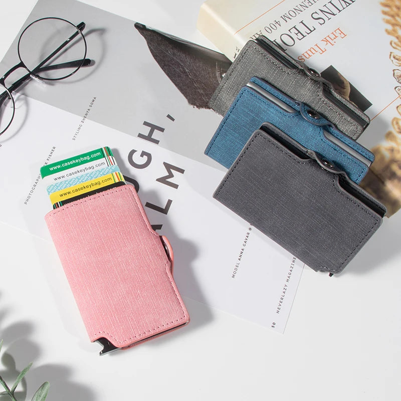 Casekey Denim Leather Pop-Up Wallet