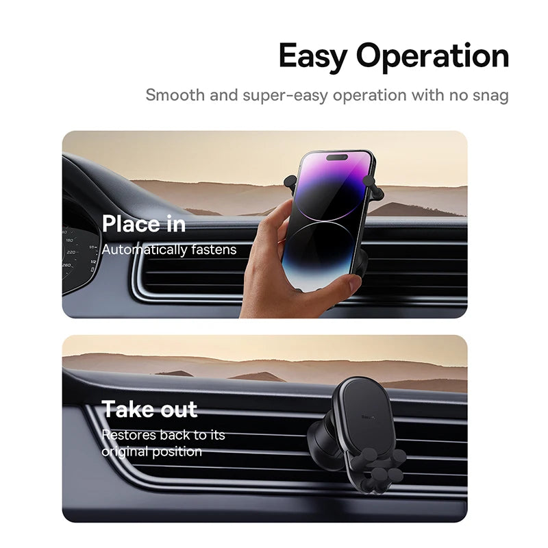 Baseus Gravity Auto-Restorable Car Phone Holder