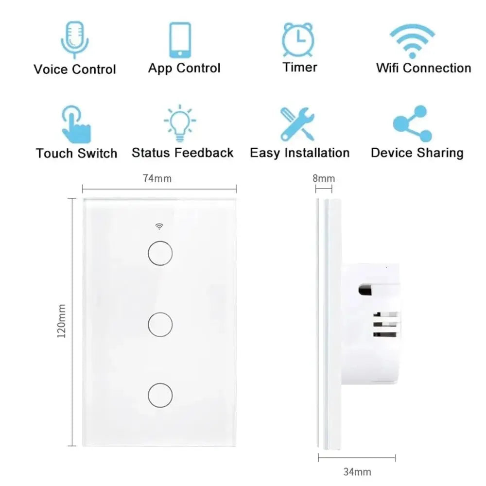 Tuya Smart Life Touch Switch - WiFi Sensor Smart Switch