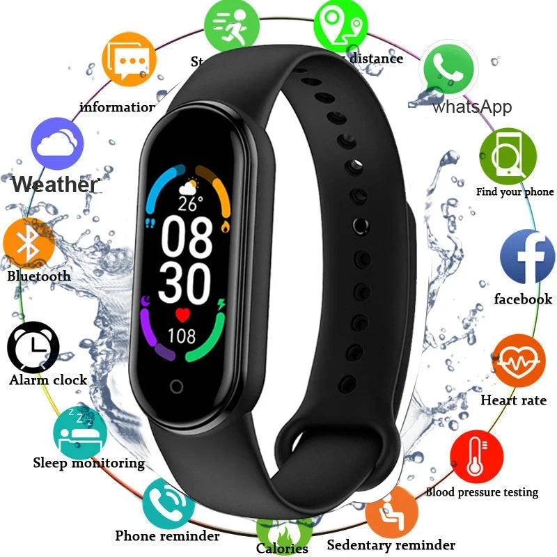 M6 Smart Watch - Fitness Tracker for Men and Women