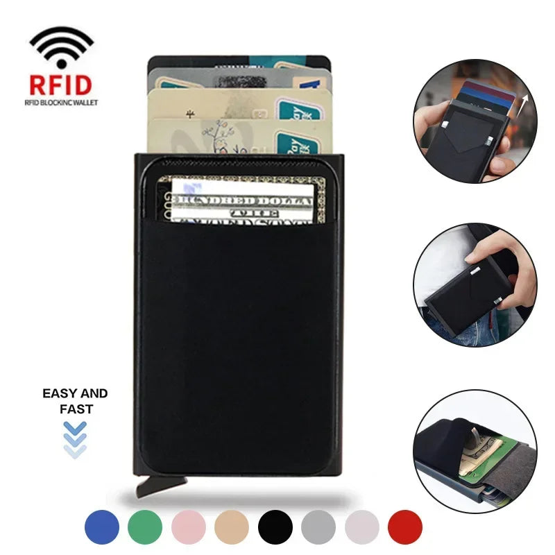 RFID Smart Metal Pop-Up Wallet