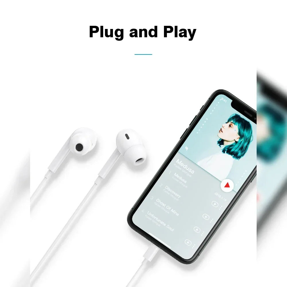 Wired Bluetooth Earbuds for iPhone