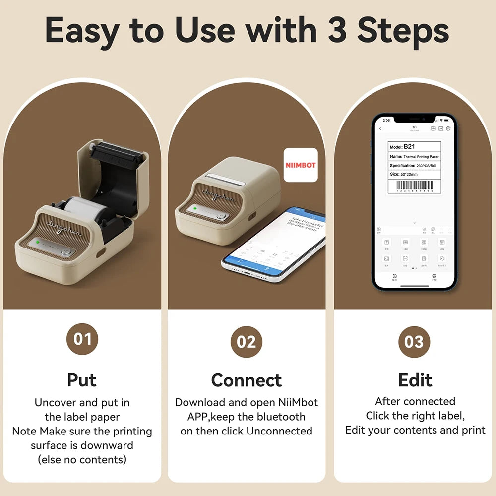 Niimbot Mini Portable Thermal Label Printer