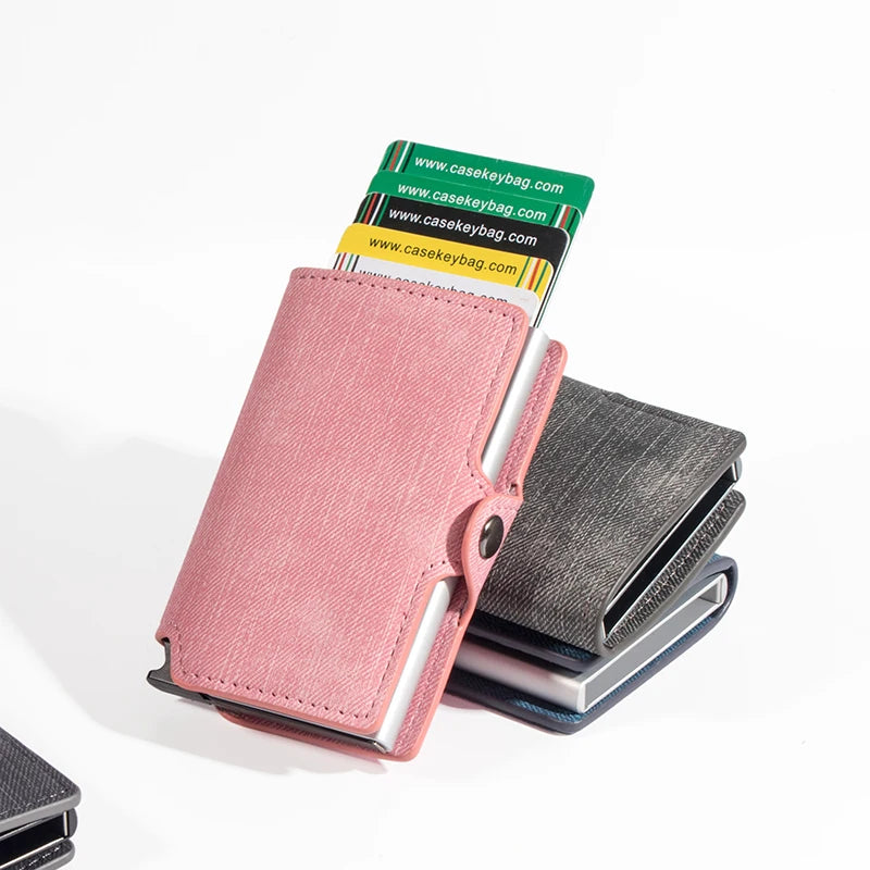 Casekey Denim Leather Pop-Up Wallet