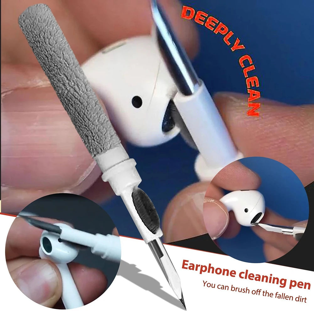 Bluetooth Earphone Cleaner Kit - Cleaning Pen and Brush Tool