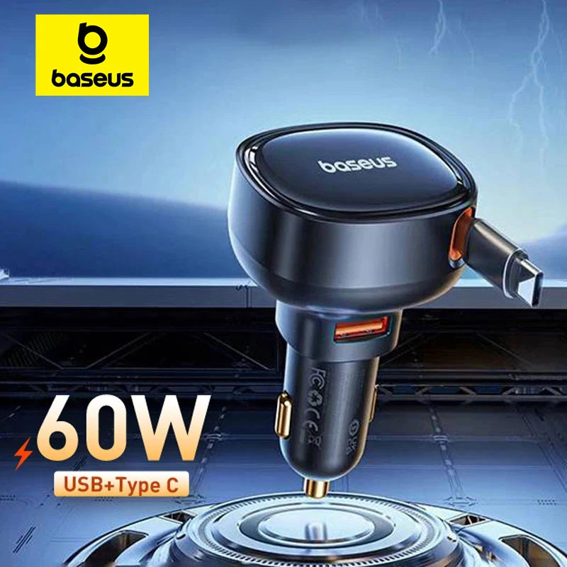 Baseus 2-in-1 Car Charger - 30W/25W