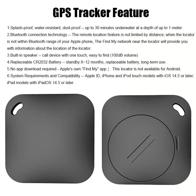 Smart Bluetooth GPS Tracker - Works with Apple Find My App