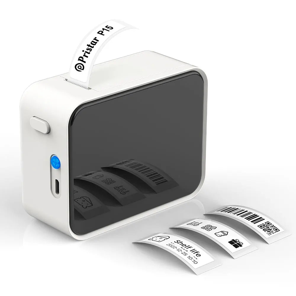 Wireless Bluetooth Label Printer - Portable Thermal Mini Label Maker P15