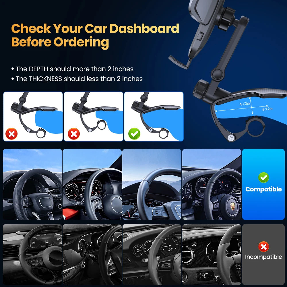 TOPK Dashboard Mobile Car Phone Holder