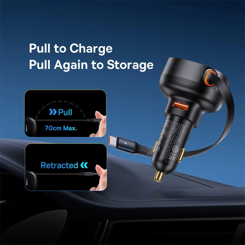 Baseus 2-in-1 Car Charger - 30W/25W