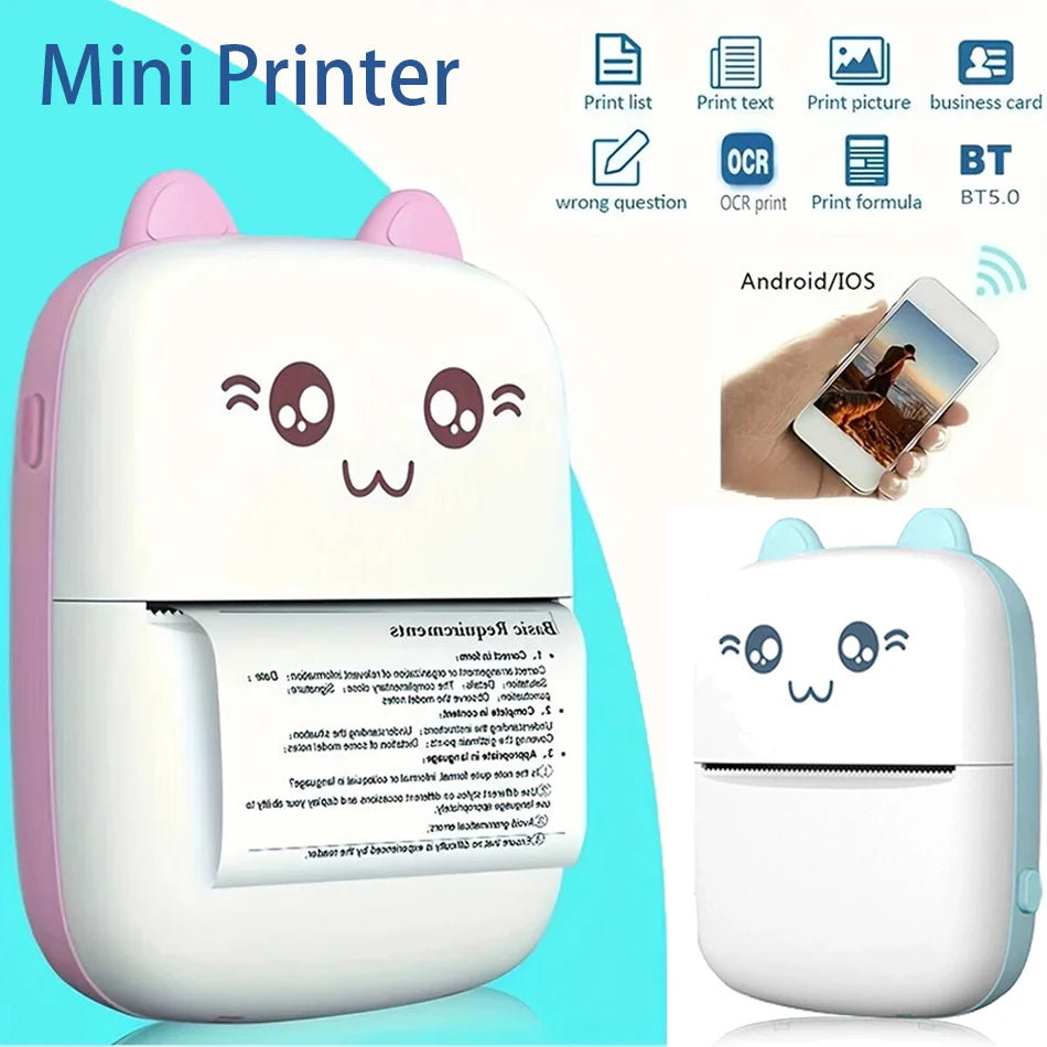 Mini Thermal Printer - Wireless BT 200dpi