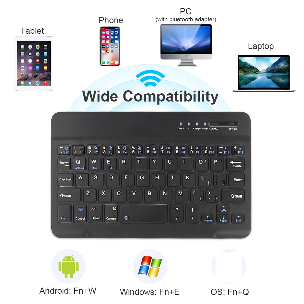 Bluetooth Wireless Rechargeable Keyboard and Mouse