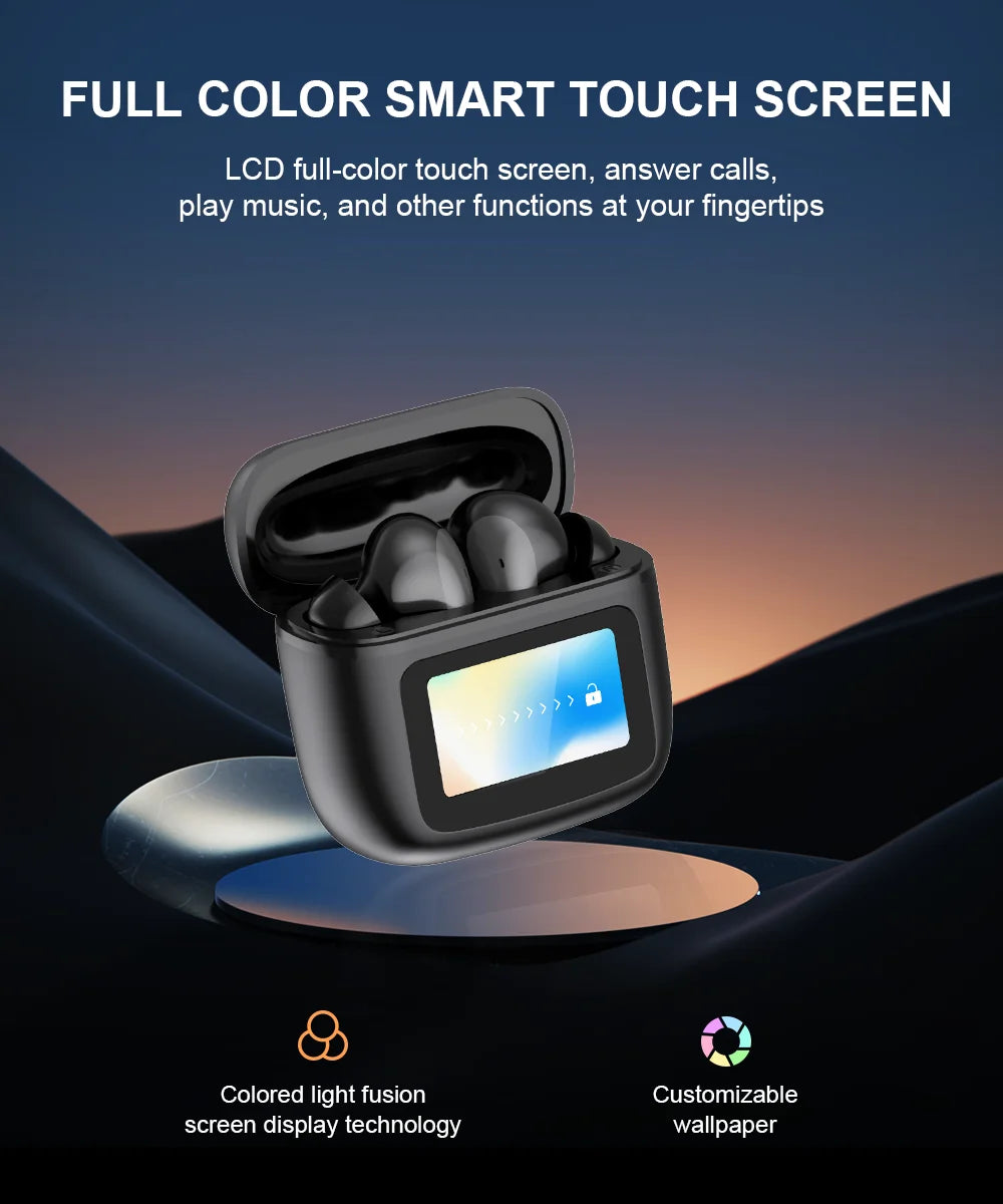 Wireless Earphones - Touch Screen TWS Bluetooth 5.3