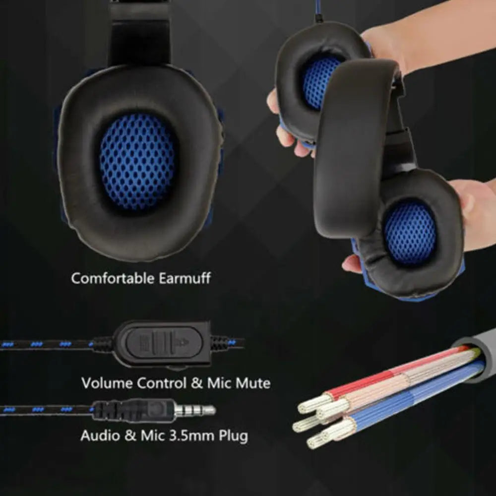 Gaming Headphones - Deep Bass Stereo Wired Headset