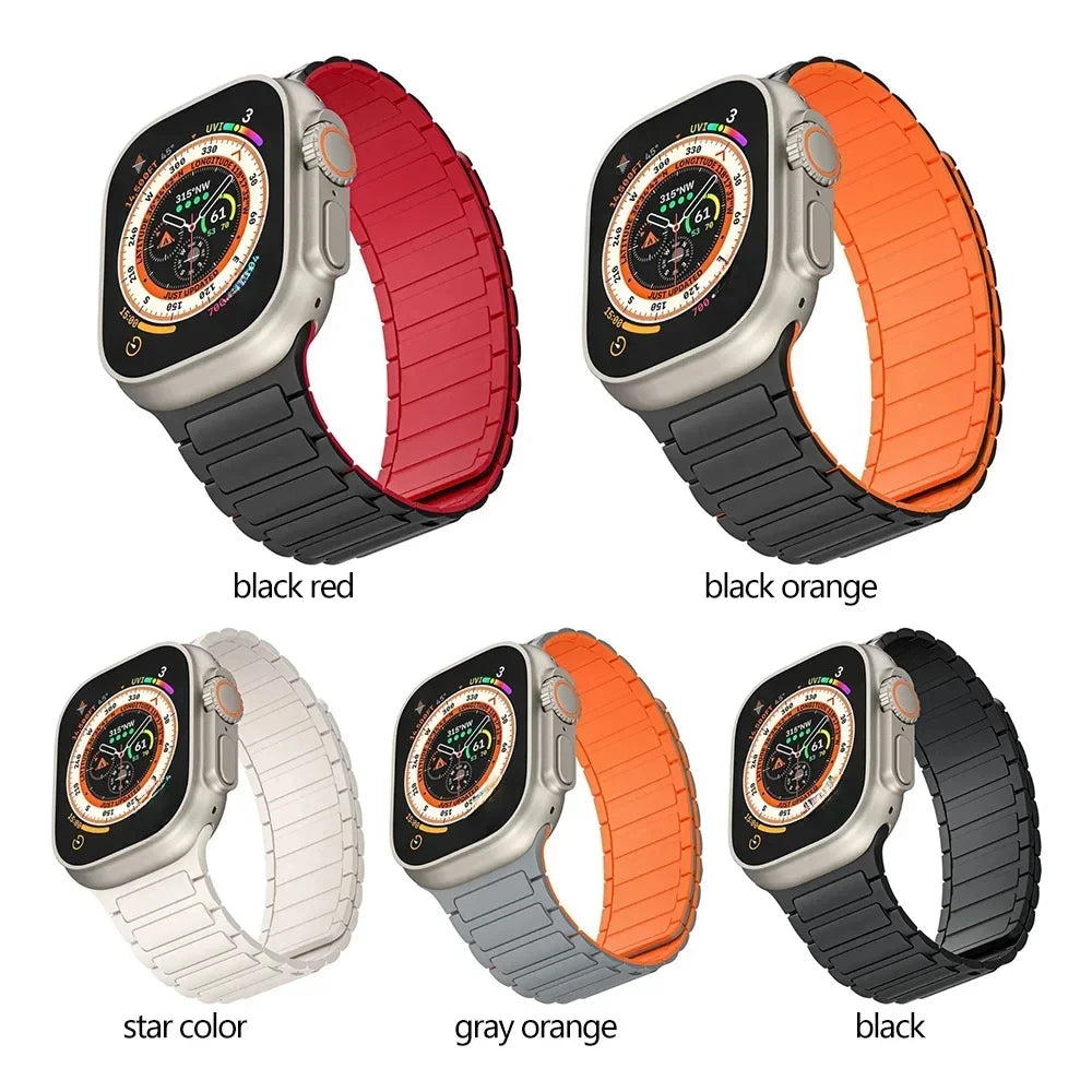 Magnetic Loop Silicone Band for Apple Watch - Various Sizes